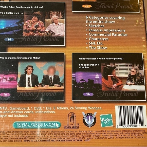 TRIVIAL Pursuit DVD Saturday Night Live Edition By Milton Bradley New Sealed Box - Picture 7 of 10
